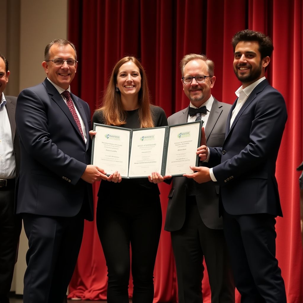 Ceremonia de entrega de becas a estudiantes internacionales